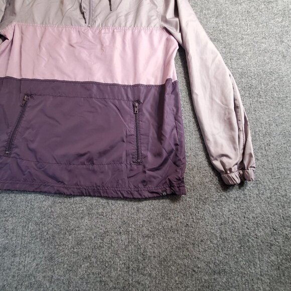 Zine Pink Pullover Windbreaker 1/4 Zip Jacket Women M Outdoor Water Resistant - Picture 6 of 12